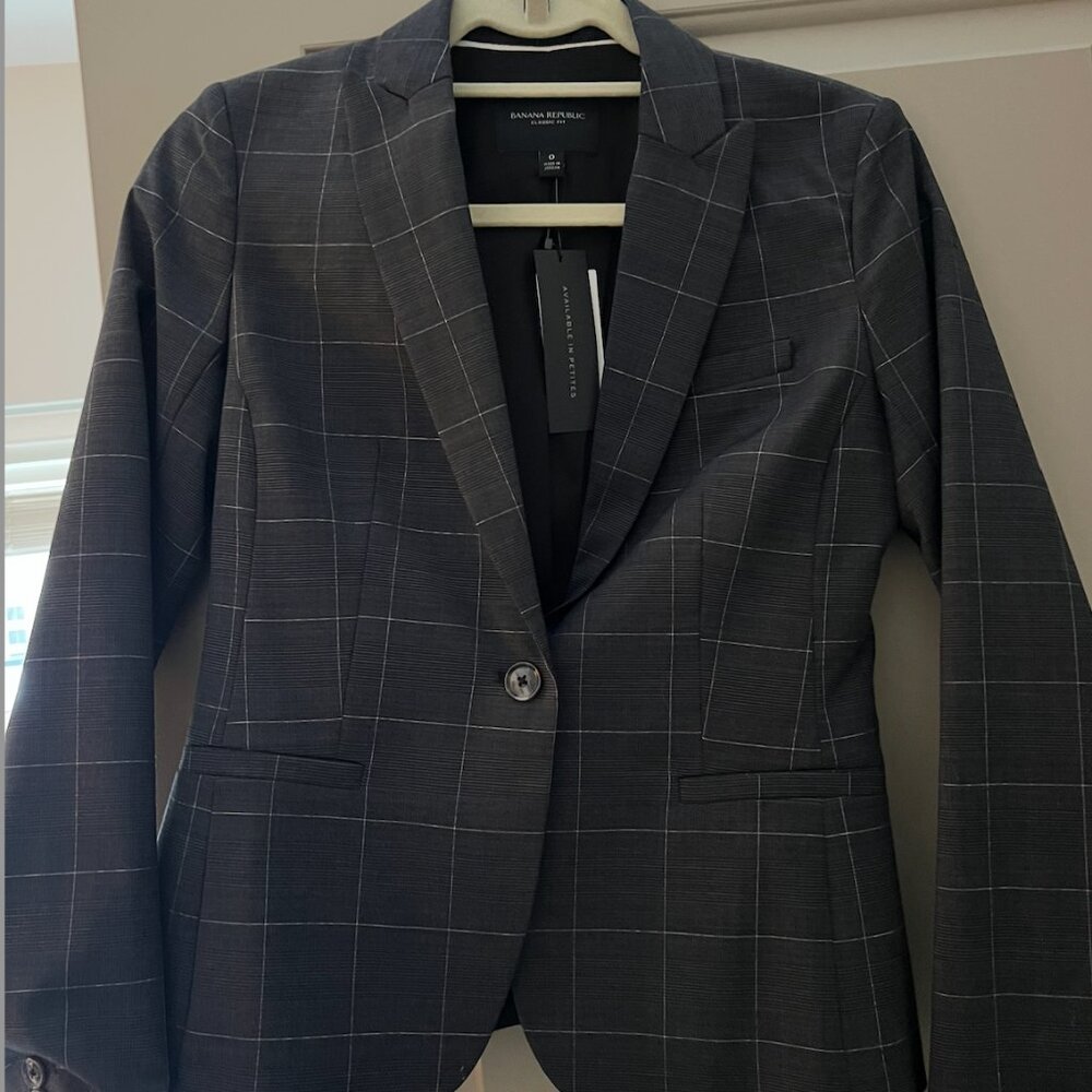 Banana Republic Classic Fit Blazer Size 0 NWT